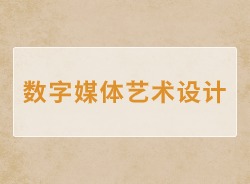 数字媒体艺术设计